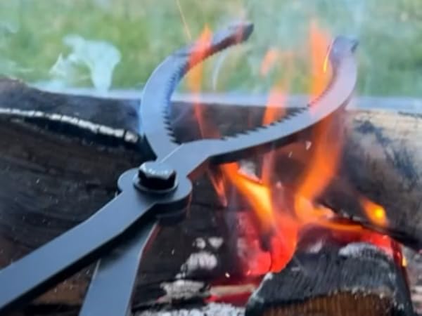 fire pit tools fire tongs fire log grabber