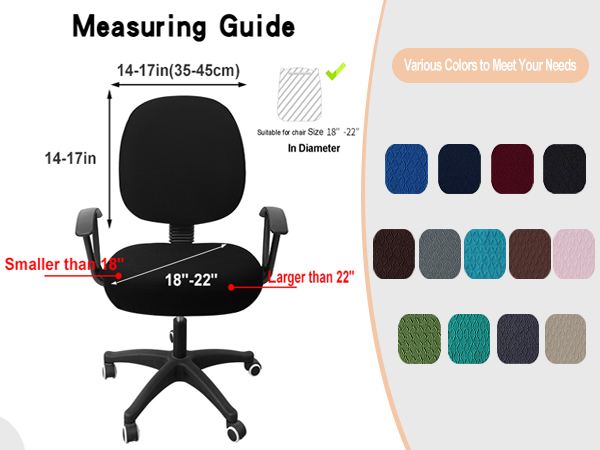size guide & various colors