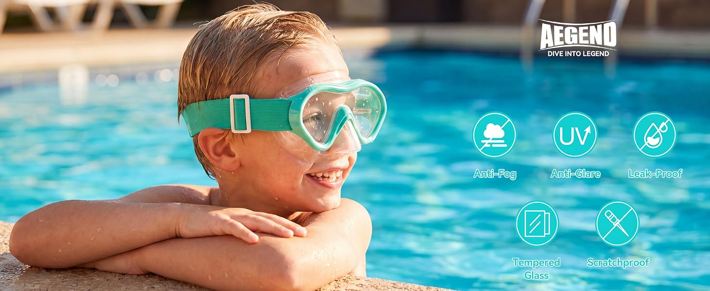 swimming goggles with nose cover