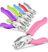 Emraw Premium Single Hole Paper Punch Cushion Grip Heavy Duty Hole Puncher for Greeting Cards Scr...