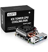 GeeekPi Raspberry Pi 4 Fan, Raspberry Pi Ultra Thin ICE Tower Cooler, Raspberry Pi PWM Cooling Fa...