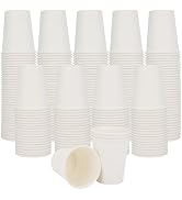 Coffee Cups, 120 Count 8 Oz Paper Cups, Disposable Paper Coffee Cups 8 Oz, Hot White Water Cu...