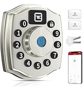 Geek Smart Door Lock with Keypad, Fingerprint Door Knob with App, Smart Deadbolt Lock, Keyless En...