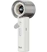 KIMMOO Portable Misting Fan, USB Rechargable Handheld Fan with Water Spray Mist, Up to 13 Hrs Coo...