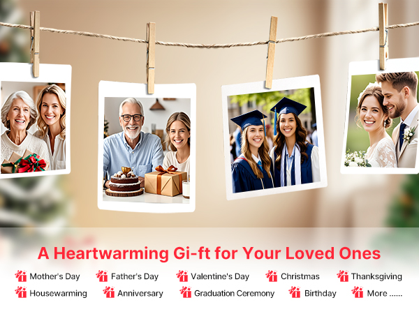 frameo digital picture photo video frame gift for mom grandma grandparent father mother birthday