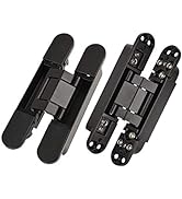 TamBee 7inch Hidden Door Hinges Invisible Hinges Concealed Hinges Zinc Alloy 180 Degree Swing Hin...