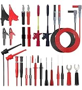 Young Dance 24 Pcs Multimeter Test Leads Set with Alligator Clips, Insulation Piercing Test Clip ...