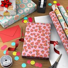 Strawberry, Donut, Cake Wrapping Paper