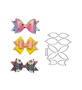 Set of 3pcs Bow Tie Metal Cutting Dies, Die Cuts for Card Making, Christmas Bowtie Hair Bow Cutti...