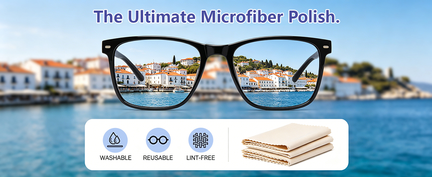 Microfiber Glasses Cleaning Cloths for Glasses