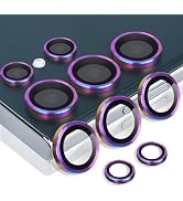 Rayorcon Camera Lens Protector for Samsung Galaxy S24 Ultra, Tempered Glass Aluminum Alloy Ring L...