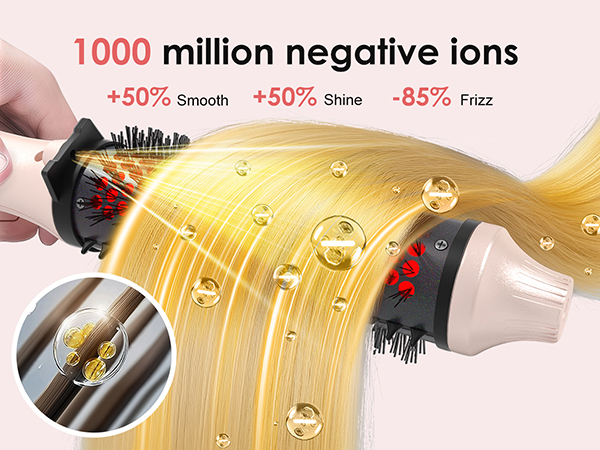 negative ion thermal brush