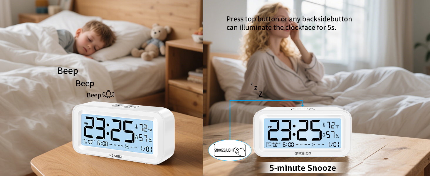 alarm clock battery powered