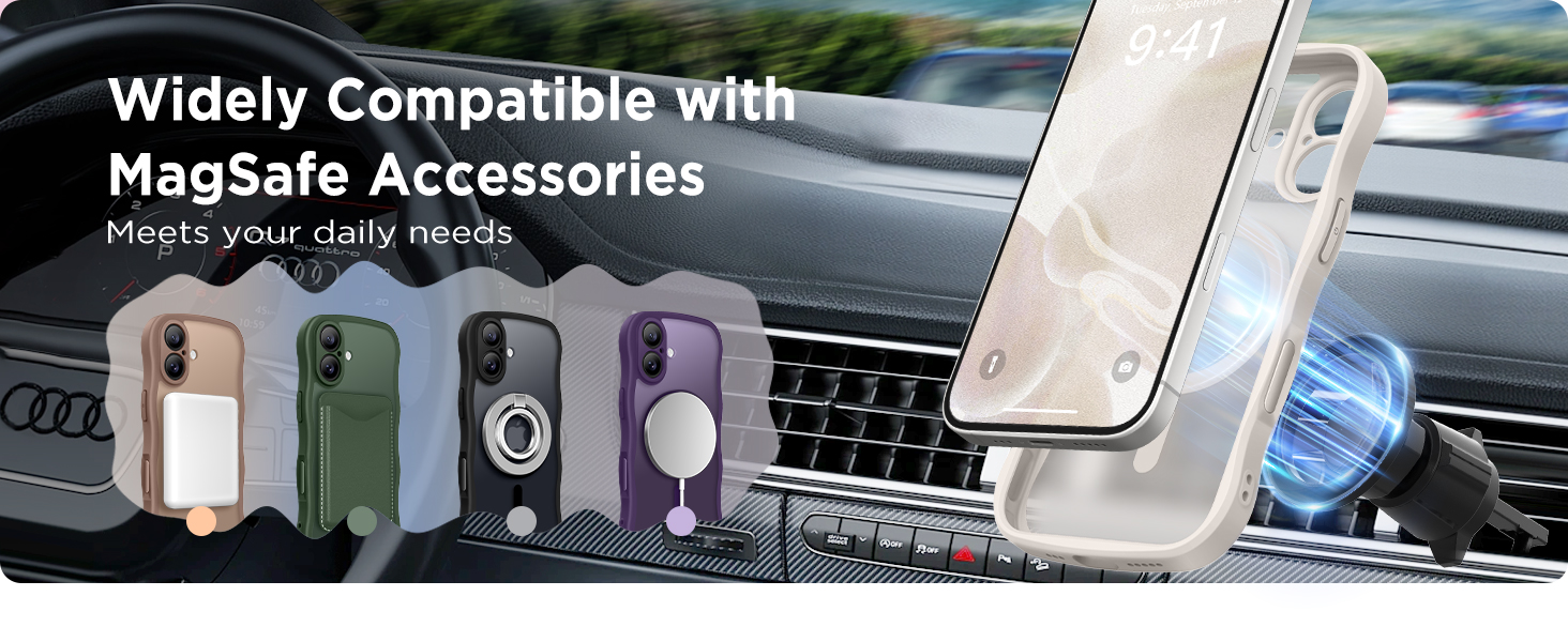 Magnetic for iPhone 17 Case, Upgraded Full Camera Protection Shockproof Translucent