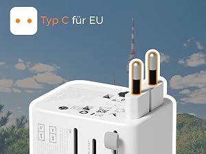 Type C travel converter