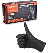 ANBOSON Nitrile Gloves ASTM D6319 - Food Handling - Powder Free and Latex Free 4 Mil Thickness Di...