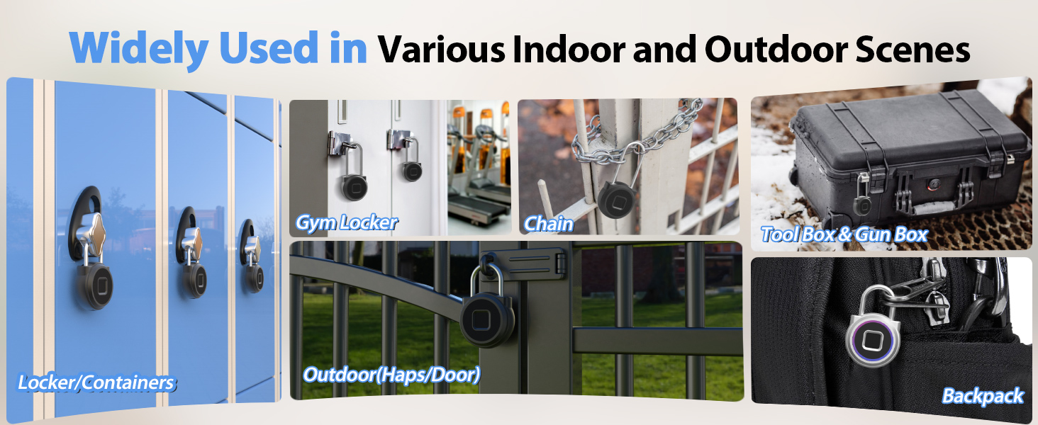 Fingerprint Padlock Fingerprint Locker Lock