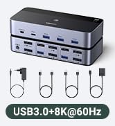 Displayport KVM Switch 2 Monitors 2 Computers