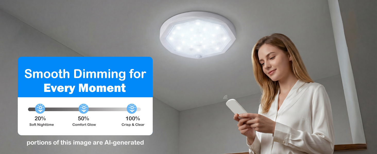 Rechargeable Motion Sensor Ceiling Light