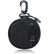 WisePoint Outdoor Coin Purse for Men, Nylon Coin Wallet Small Coin Pouch with Removable Hook, Lig...