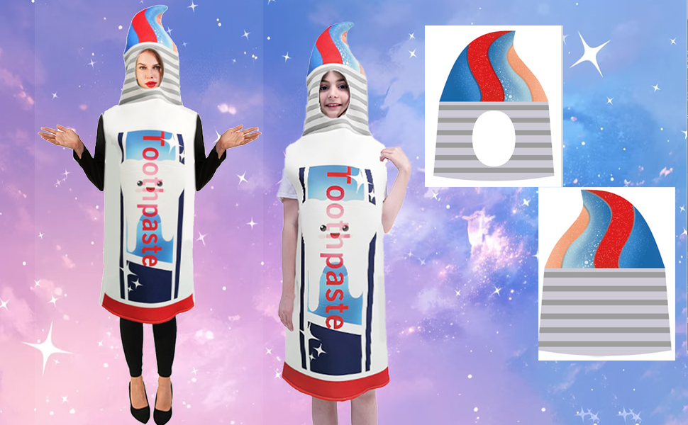 toothpaste costumes for family