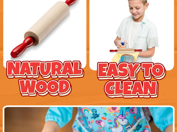 Mini Rolling Pin Kids Rolling Pin Set Small Rolling Pin for Dough