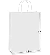 Paper Bags 13x7x17 50Pcs BagDream Gift Bags, Party Bags, Shopping Bags, Retail Bags, Merchandise ...