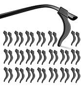 20 Pairs Eye Glasses Ear Grippers, Anti-Slip Glasses Ear Hook Comfort Silicone Eyeglasses Ear Cus...