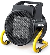 DAHTEC 1500W Electric Space Heater for Indoor Use, Portable Ceramic Heater | 3S Fast Heating, 3 H...