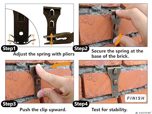 brick hooks for hanging outdoor brick siding clips