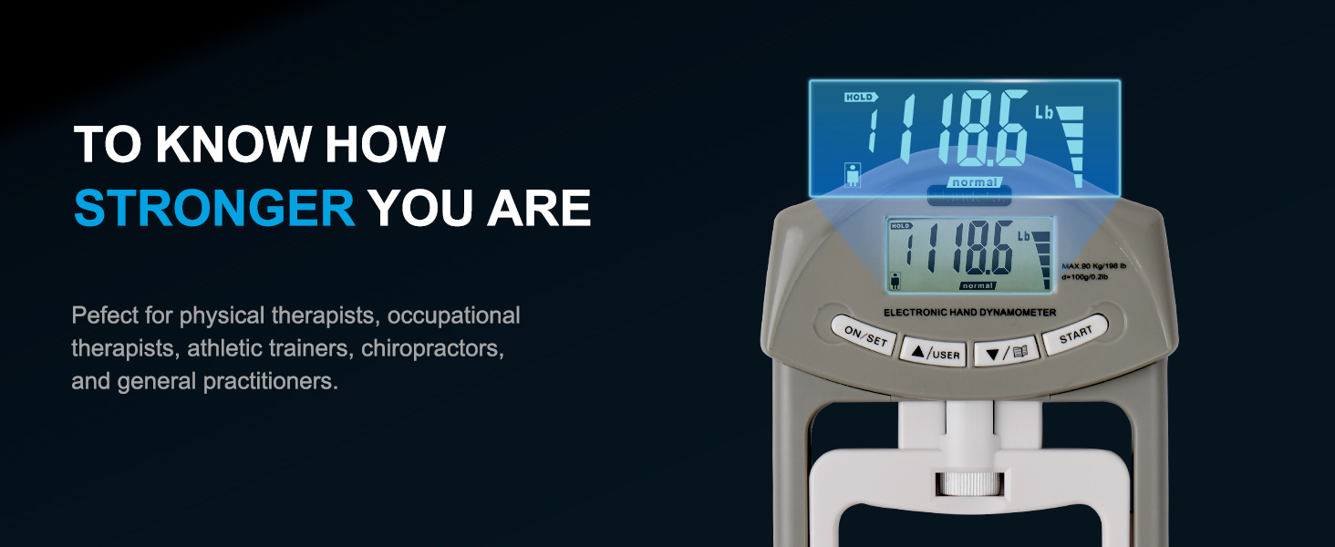 dynamometer grip strengthener tester