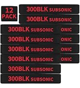 12 Pack Miaozhun 300 BLK Subsonic Magazine Marking Bands .300 Blackout Subsonic Magazine Caliber ...
