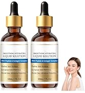 2Pcs Liquid Solution, Face Lifting Serum, Anti-Aging Serum Oil With Peptide & Collagen, Hydration...