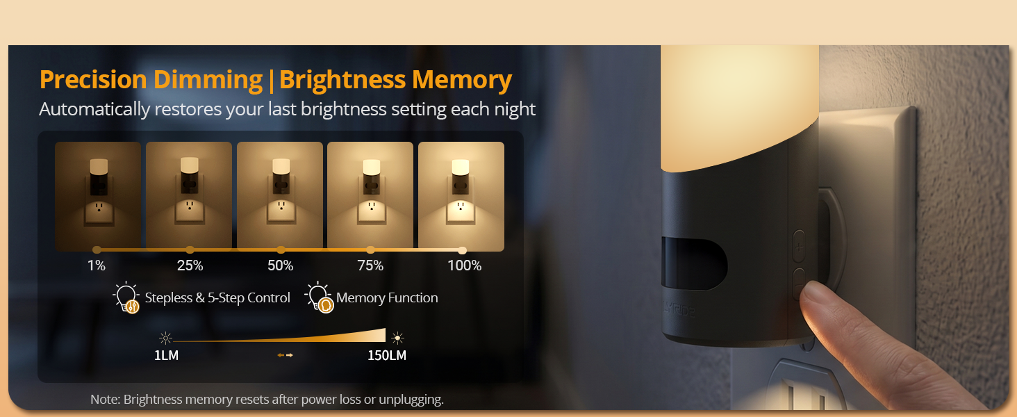 dimmable night light