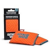 SmellWell - Scented Shoe deodorizer - Odor Eliminator - Activated Bamboo Charcoal - Air Purifying...