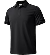 MAGNIVIT Men's Polo Shirt Short Sleeve 3 Button Cotton Pique Casual T-Shirts Moisture Wicking Per...