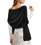 E-Clover Velvet Women Scarfs Shawls and Wraps for Evening Dresses Wedding Shawl Wraps for Dress A...