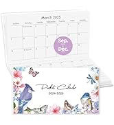 Zuozee Pocket Calendar 2025-2026, Small Pocket Planner 2025-2026 for Purse - 3.5”×6.5” - From Sep...