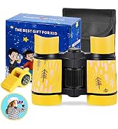 Kid Binoculars High Resolution Best Gifts for 3-12 Years Boys Girls Optics Shockproof Mini Compac...