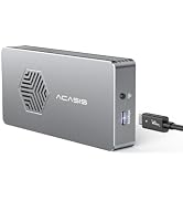 ACASIS 40Gbps M.2 NVMe SSD Enclosure with Cooling Fan, NVMe Enclosure Compatible with Thunderbolt...