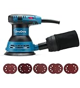 DongCheng 5” Random Orbital Sander, 3.0 Amp 12000OPM, 6 Variable Speed Electric Sander Kit with 1...