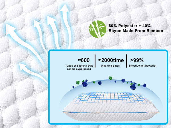 pillow king size firm memory foam pillow pillow king bed pillows king size set of 2