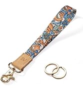 Keychain Lanyard for Keys, Ecovision Wristlet Key Chain for Women, Key Holder Lanyards with 2 key...