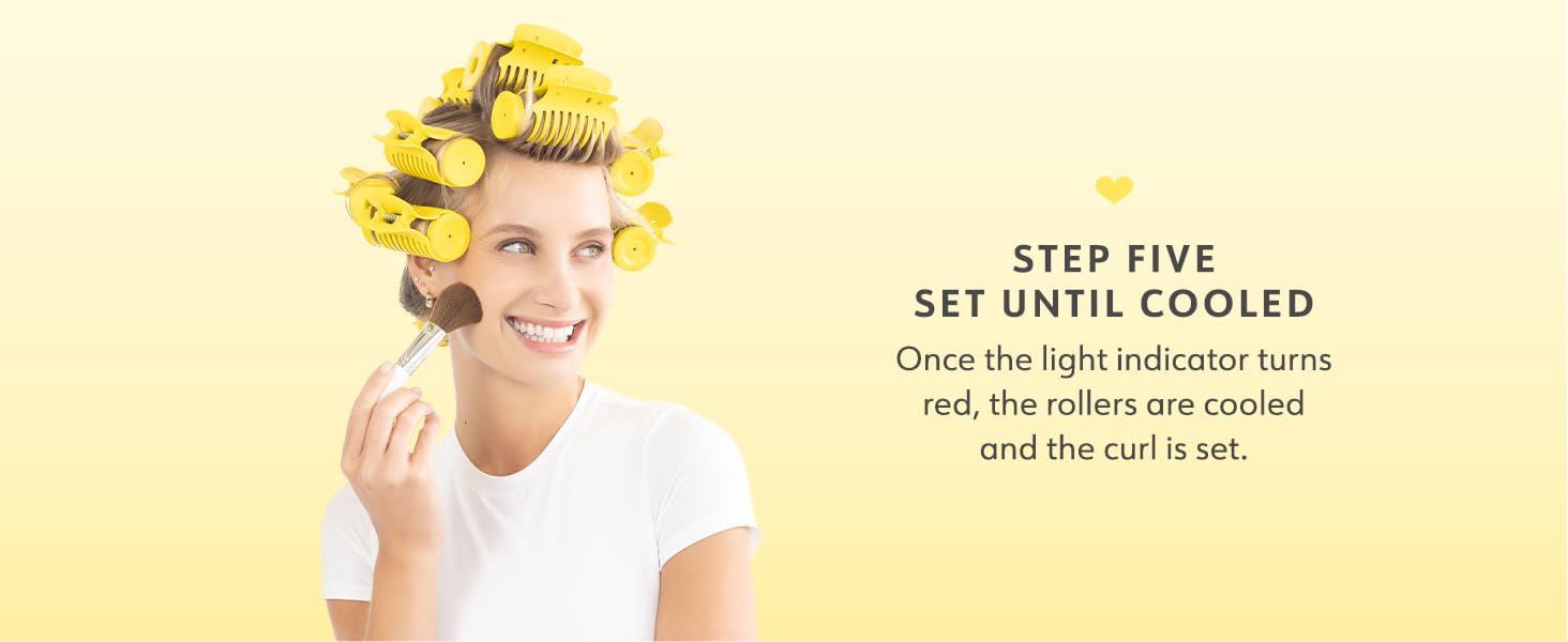 Set hair until cooled