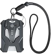Autonomier Heavy Duty Badge Holder with Adjustable Lanyard, Cool Tactical ID Card Badge Holder wi...