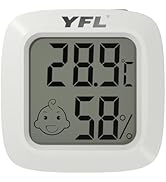 YFL Digital Hygrometer with Comfort Indicator,Indoor Room Temperature Monitor Thermometer, Pratic...