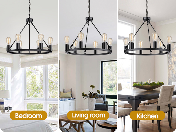 wagon wheel chandelier