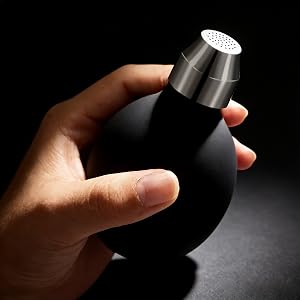 Great for hair fibers & styling powder. Discreet, mess-free application.