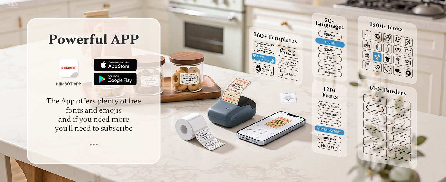 NIIMBOT B1 Pro Label Maker with Powerful APP