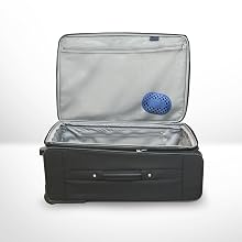 use remodeez small space deodorizer in luggage